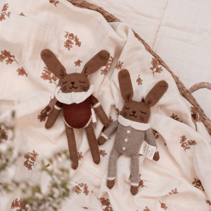 Bunny Alpaca Knit Toy | Oat Jumpsuit by Main Sauvage - Maude Kids Decor