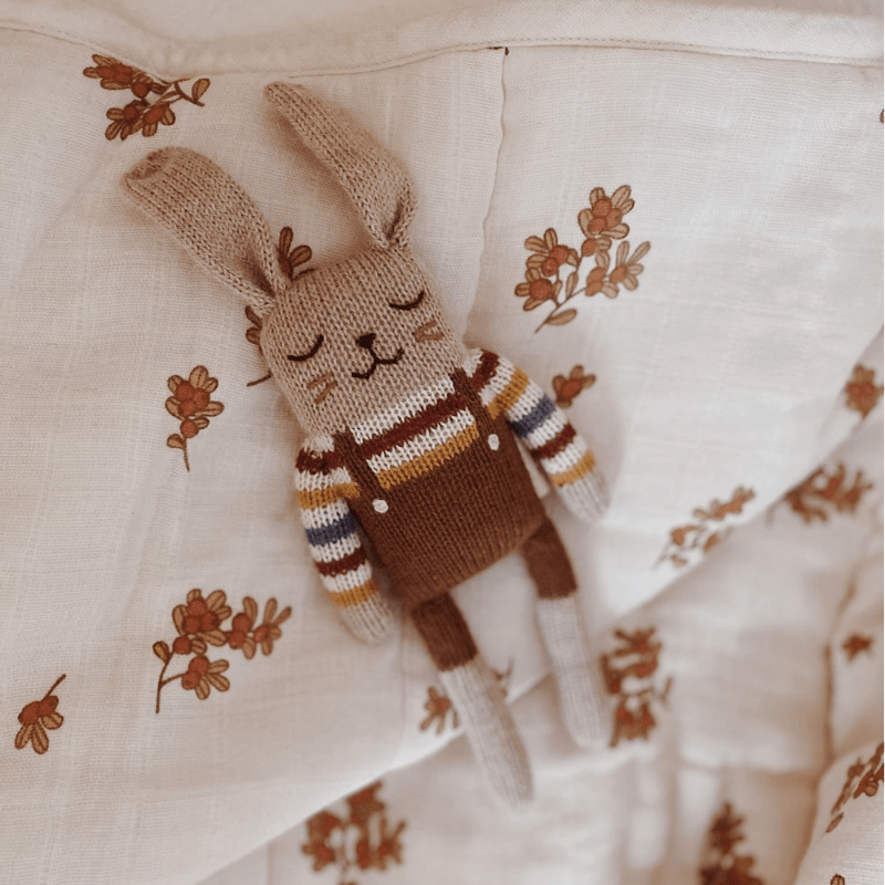 Bunny Alpaca Knit Toy | Rainbow Sweater by Main Sauvage - Maude Kids Decor