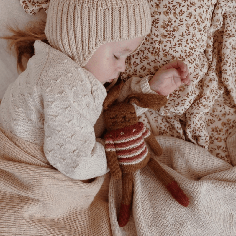 Bunny Alpaca Knit Toy | Sienna Vintage Top by Main Sauvage - Maude Kids Decor