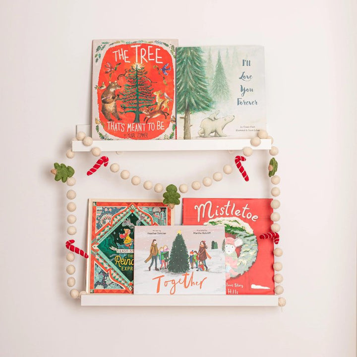 Candy Cane Christmas Tree Felt Garland by Lil&
