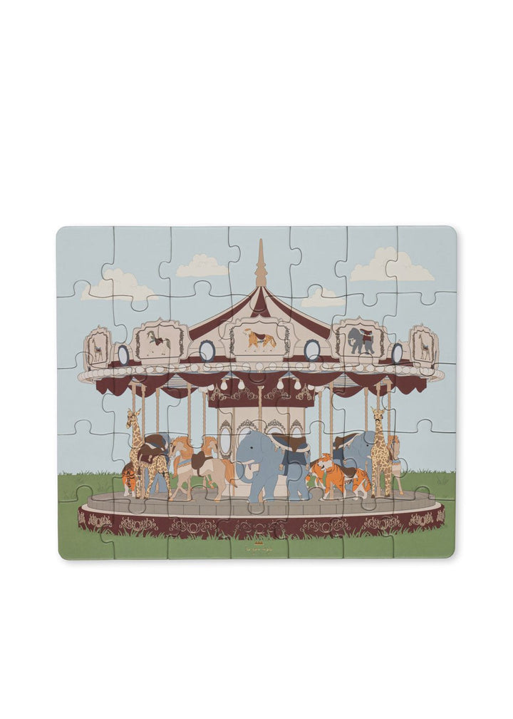 Cardboard 35 - Piece Carousel Puzzle by Konges Sløjd - Maude Kids Decor