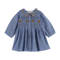 Chambray Smocked Dress by Émile et Ida - Maude Kids Decor