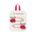 Cherry Kiss Stripy Clips by Rockahula - Maude Kids Decor
