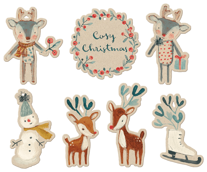Christmas Gift Tags (14pcs) | Cosy Christmas by Maileg - Maude Kids Decor