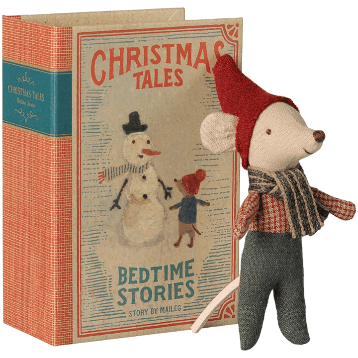 Christmas Mouse, Baby in Book by Maileg - Maude Kids Decor