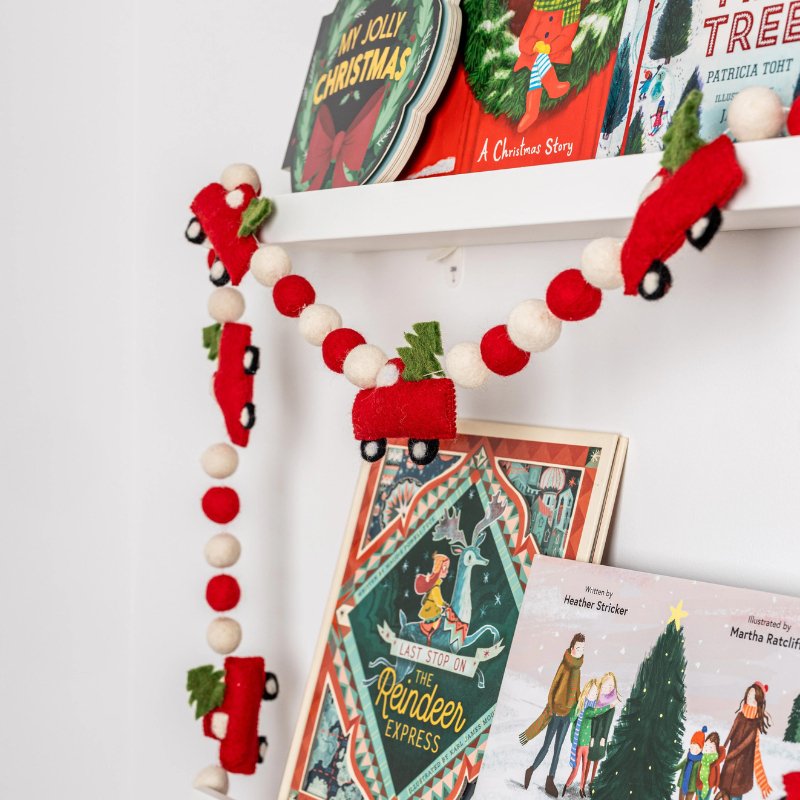 Christmas Tree Farm Truck Felt Garland by Lil&