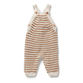 Cinnamon Stripe Organic Knit Overall by Wilson + Frenchy - Maude Kids Decor