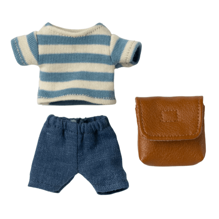 Clothes and Bag, Big Brother Mouse | Brown by Maileg - Maude Kids Decor