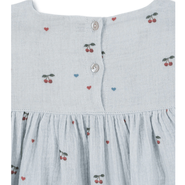 Coco Dress | Cherry Blue Coeur by Konges Sløjd - Maude Kids Decor