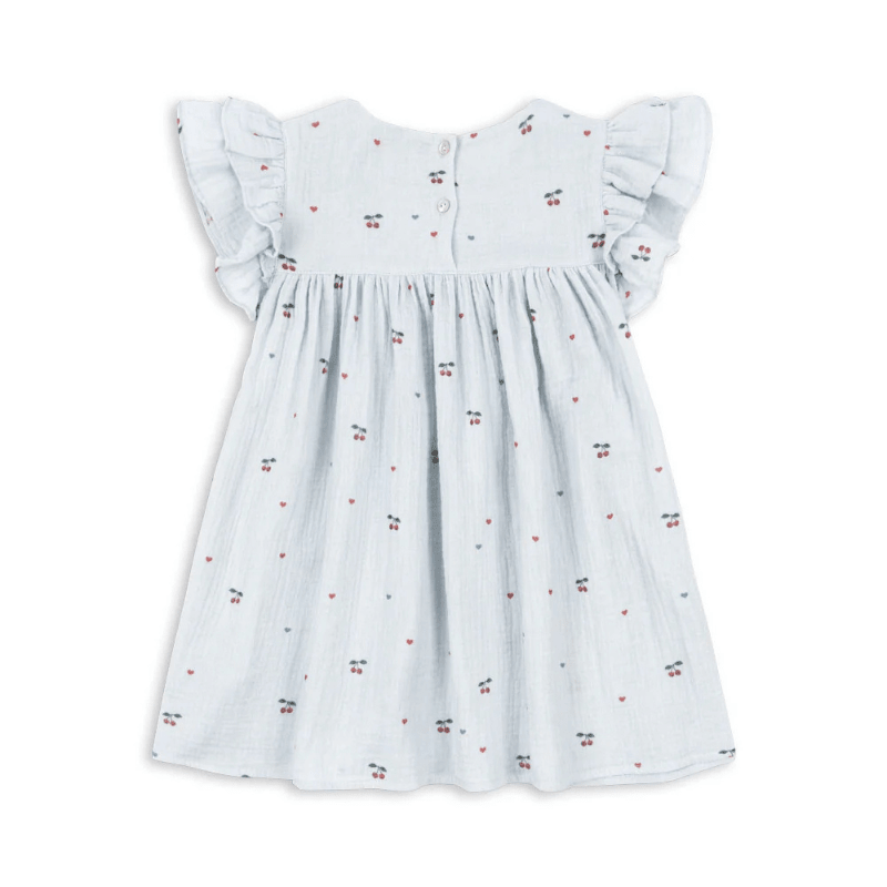Coco Dress | Cherry Blue Coeur by Konges Sløjd - Maude Kids Decor