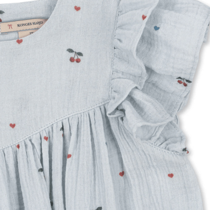 Coco Dress | Cherry Blue Coeur by Konges Sløjd - Maude Kids Decor