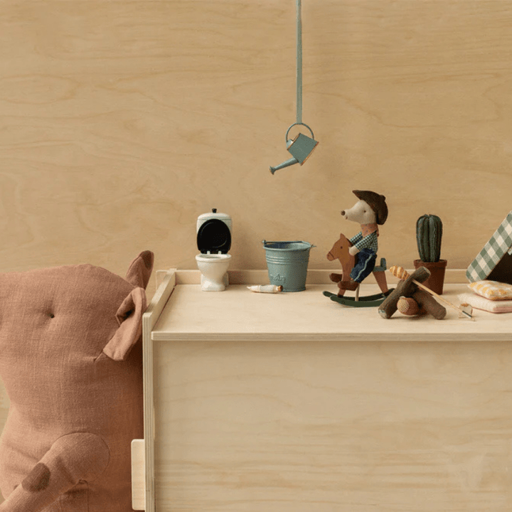 Cowboy Mouse on Rocking Horse, Little Brother by Maileg - Maude Kids Decor