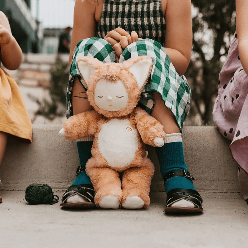 Cozy Dinkum Doll | Tabby Cat Jinx by Olliella - Maude Kids Decor