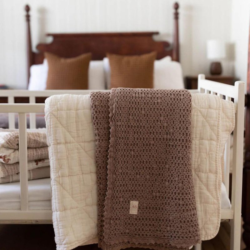 Cozy Waffle Blanket | Baby Size by New Grain - Maude Kids Decor