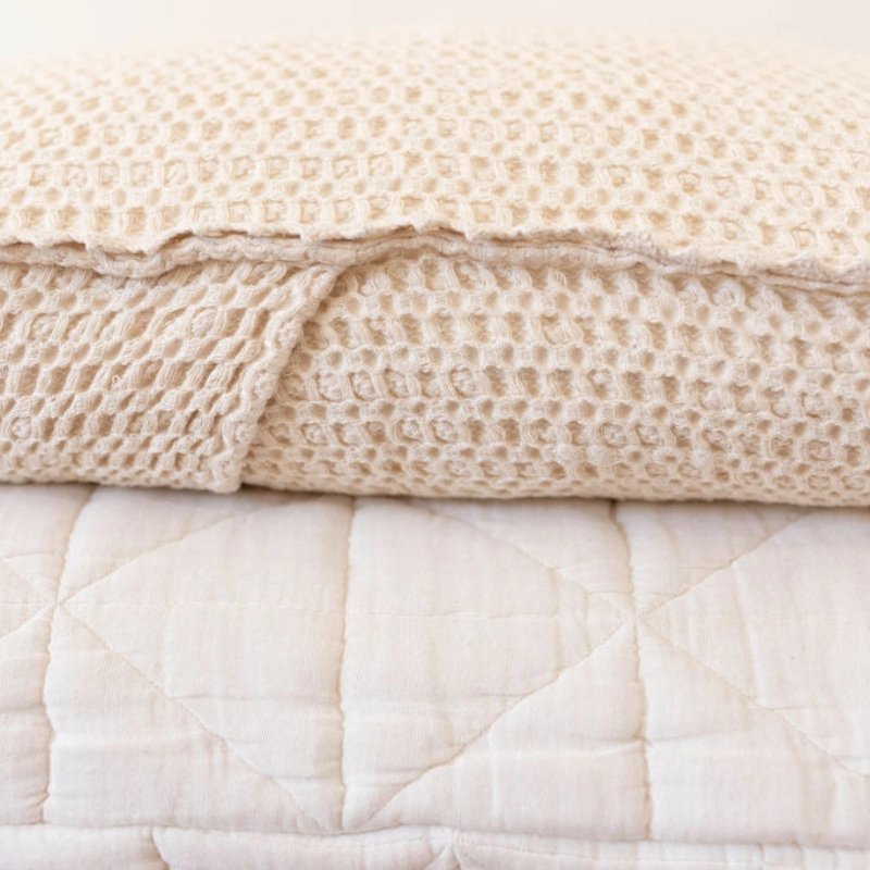 Cozy Waffle Pillowcase by New Grain - Maude Kids Decor