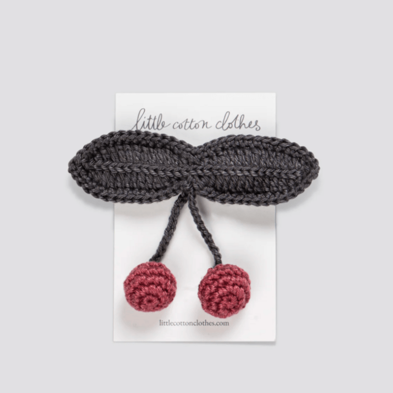 Crochet Hair Clip Cherries | Navy by Little Cotton Clothes - Maude Kids Decor