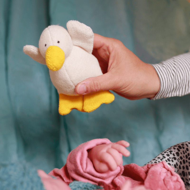 Cuddly Duckling Rattle Toy by Nanchen Natur - Maude Kids Decor