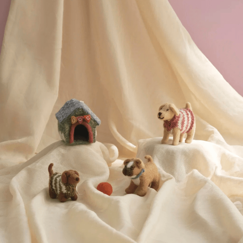 Dachshund with Knitted Sweater Christmas Ornament by Én Gry & Sif - Maude Kids Decor