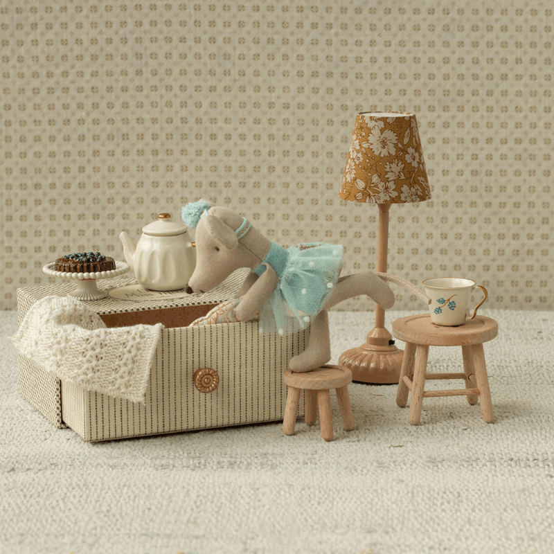 Dance Mouse in Daybed, Little Sister by Maileg - Maude Kids Decor
