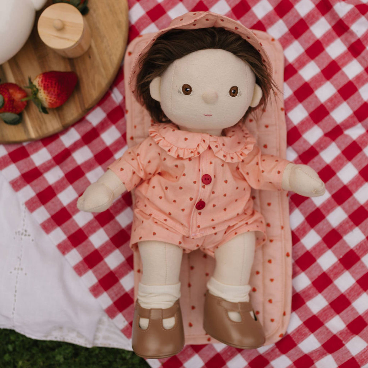 Dinkum Doll On the Go Outfit | Strawberry by Olliella - Maude Kids Decor