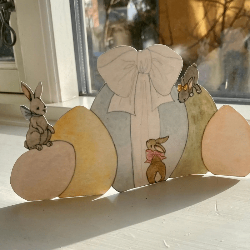 Easter Eggs and Bunnies Cut - Out Decoration by Tall Hat Tales - Maude Kids Decor