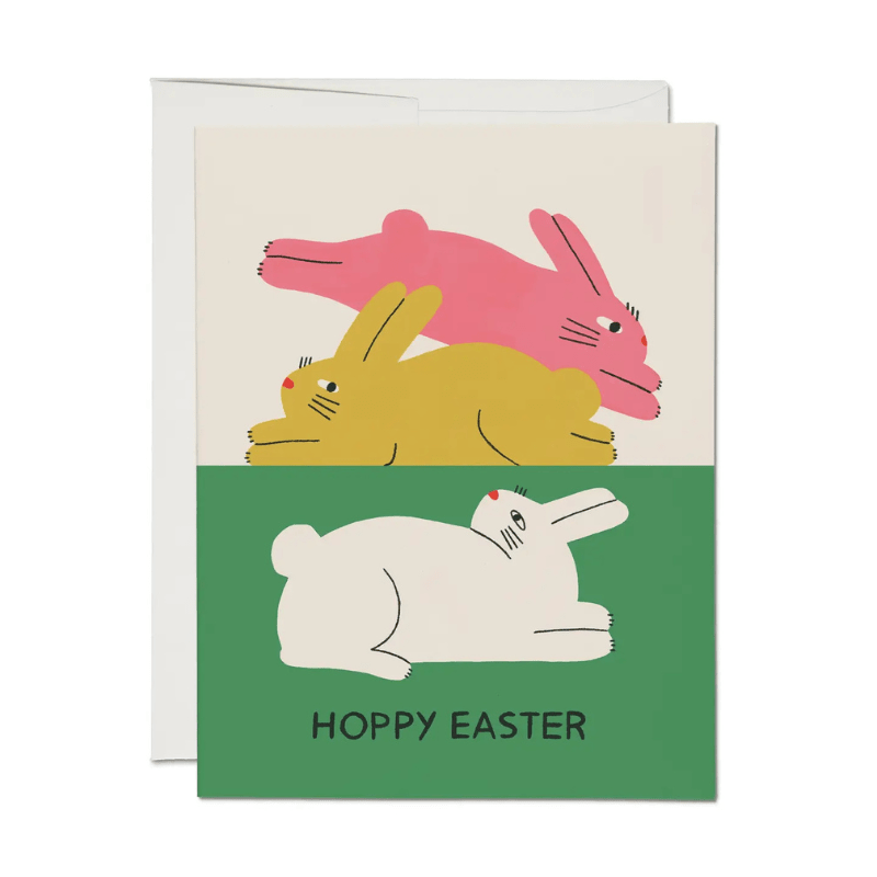 Easter Greeting Card | Colourful Bunnies by Red Cap Cards - Maude Kids Decor