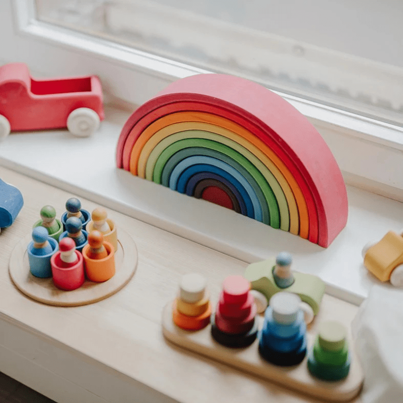 Element Rainbow Large (12 pcs) by Grimms Spiel und Holz Design - Maude Kids Decor