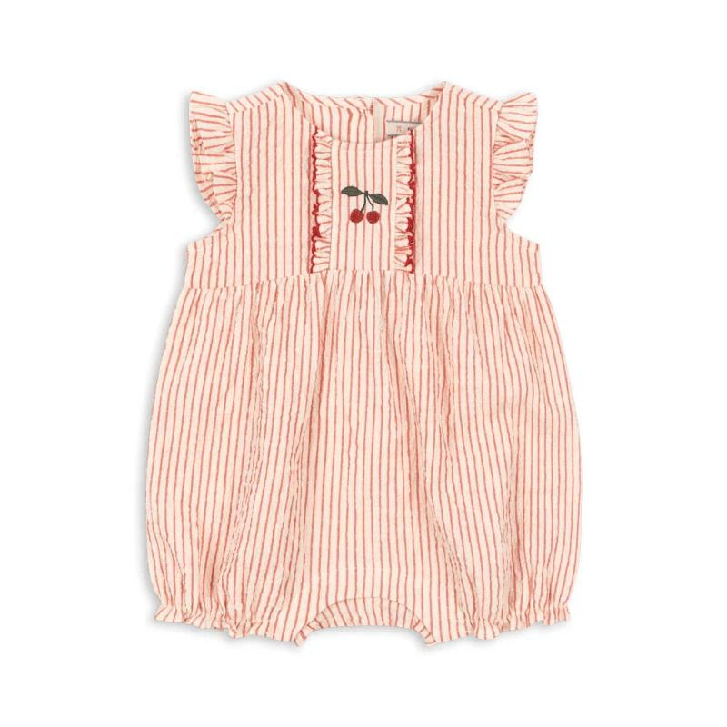 Ellie Frill Romper | Amour Stripe by Konges Sløjd - Maude Kids Decor