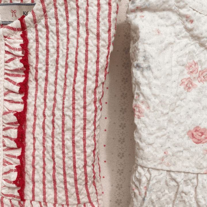 Ellie Frill Romper | Amour Stripe by Konges Sløjd - Maude Kids Decor