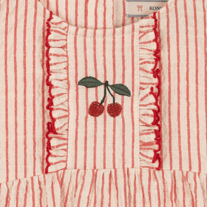Ellie Frill Romper | Amour Stripe by Konges Sløjd - Maude Kids Decor