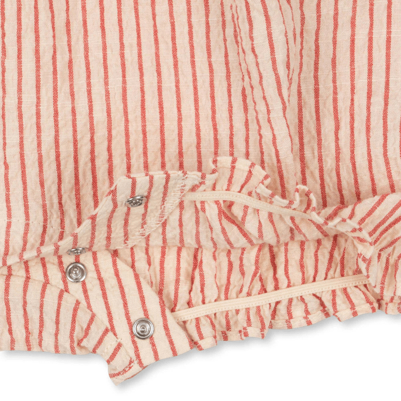 Ellie Frill Romper | Amour Stripe by Konges Sløjd - Maude Kids Decor