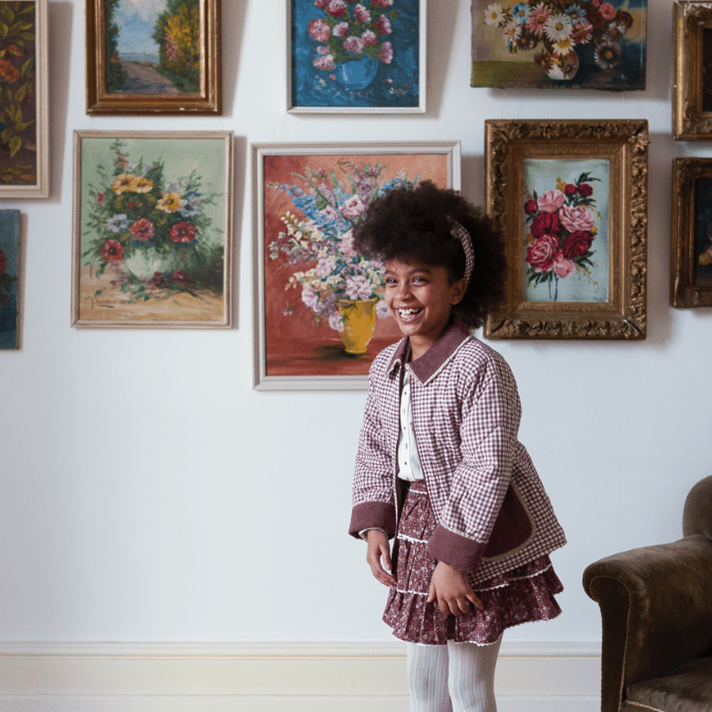 Elsie Jacket | Sugarplum Check by Little Cotton Clothes - Maude Kids Decor