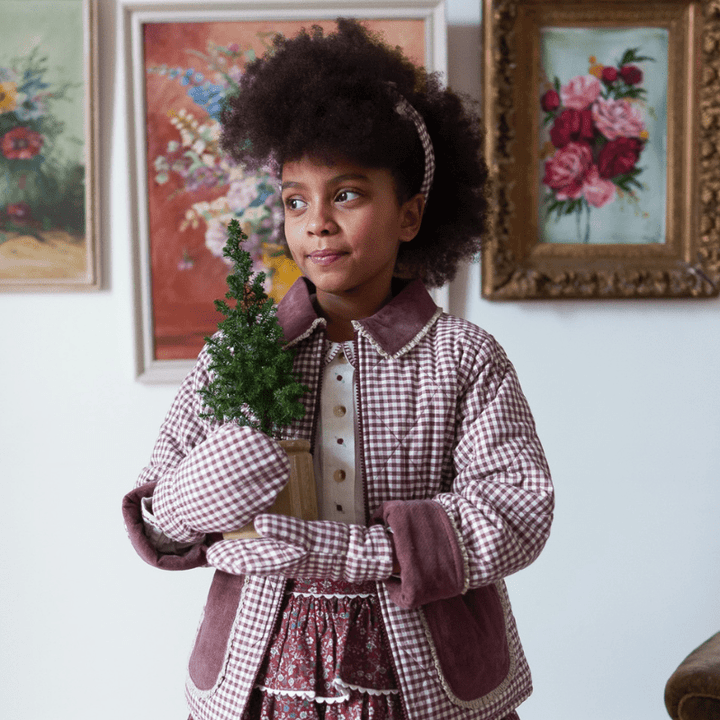 Elsie Jacket | Sugarplum Check by Little Cotton Clothes - Maude Kids Decor