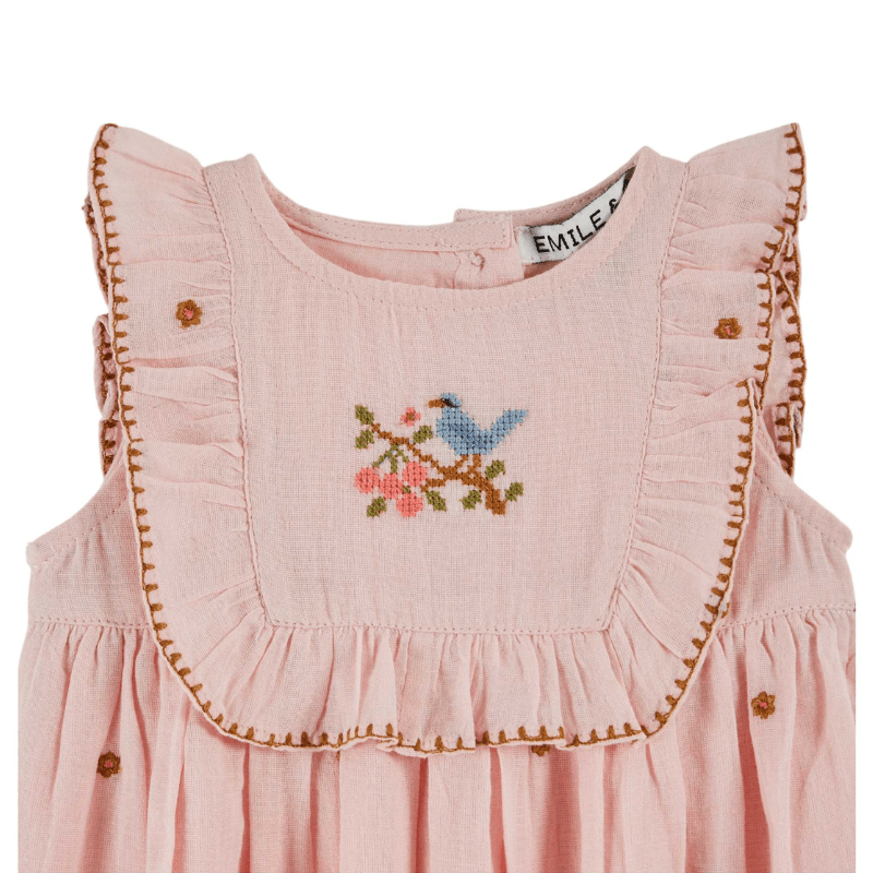 Embroidered Dress | Macaron by Émile et Ida - Maude Kids Decor