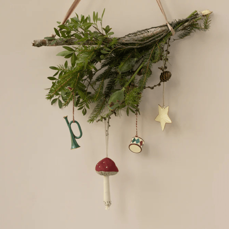 Fabric Mushroom Ornament by Maileg - Maude Kids Decor