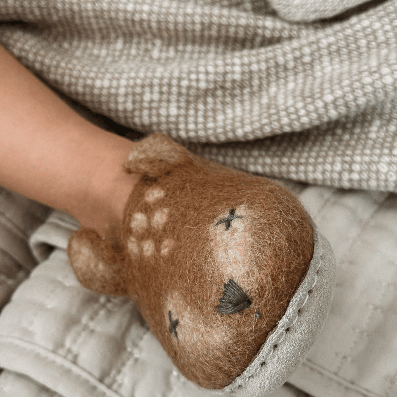 Fawn Deer Slippers by Maude Kids Decor - Maude Kids Decor