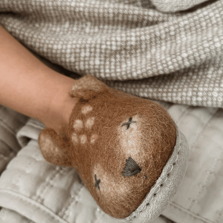 Fawn Deer Slippers by Maude Kids Decor - Maude Kids Decor