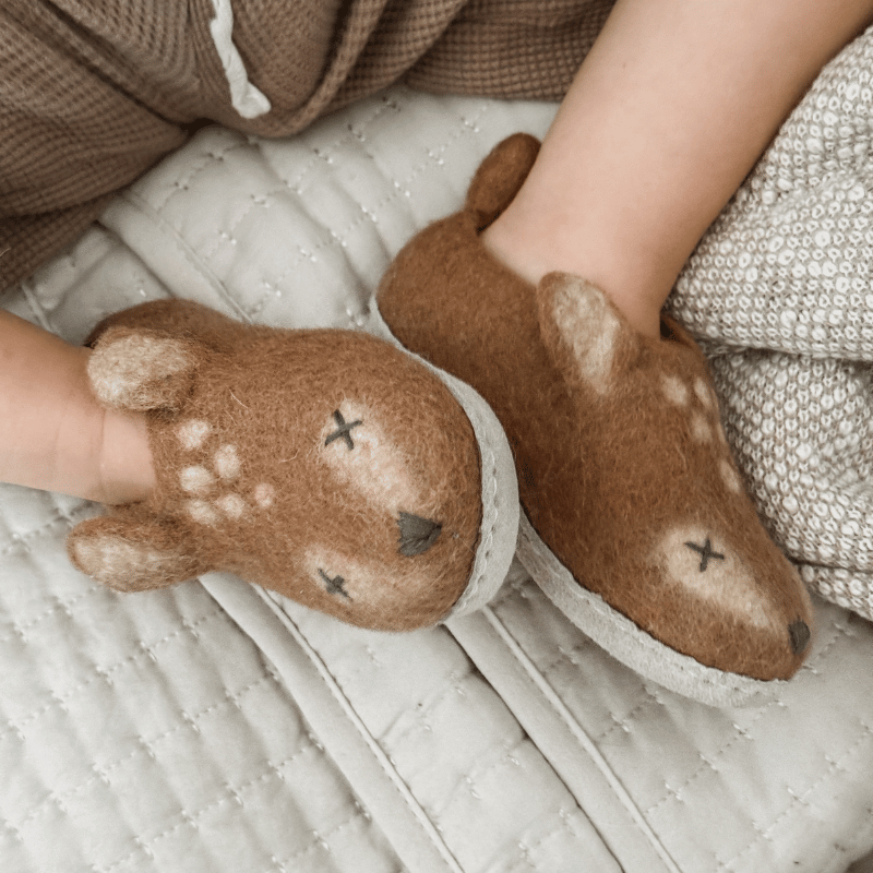 Fawn Deer Slippers by Maude Kids Decor - Maude Kids Decor