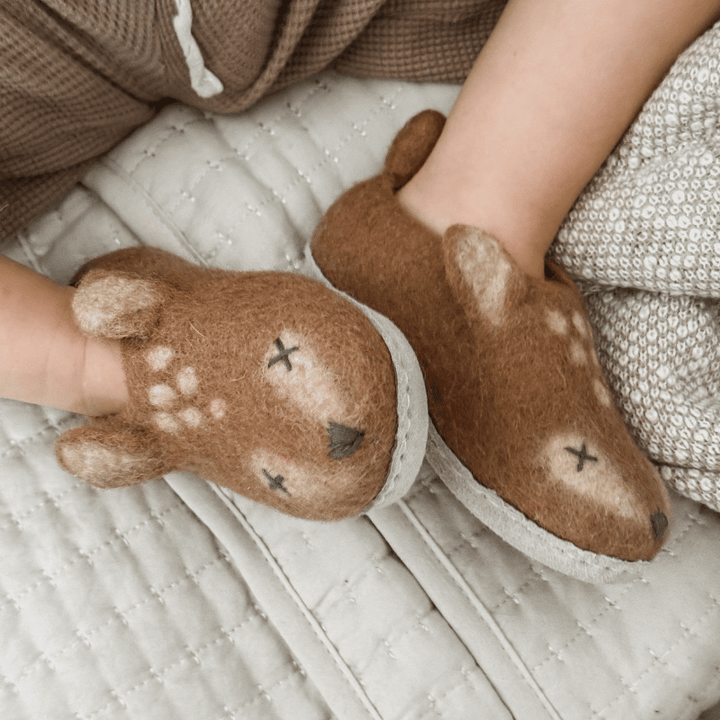 Fawn Deer Slippers by Maude Kids Decor - Maude Kids Decor