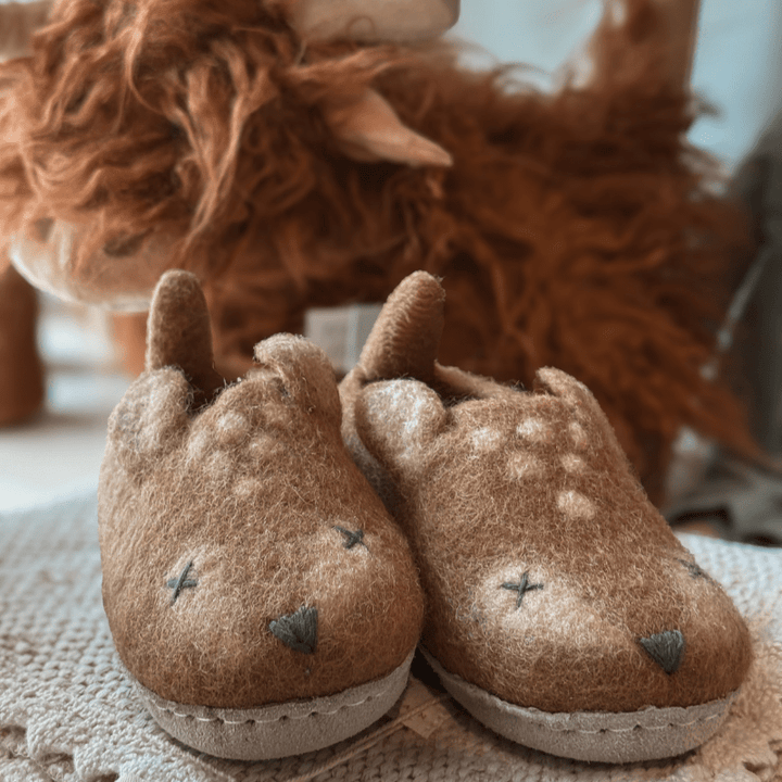 Fawn Deer Slippers by Maude Kids Decor - Maude Kids Decor
