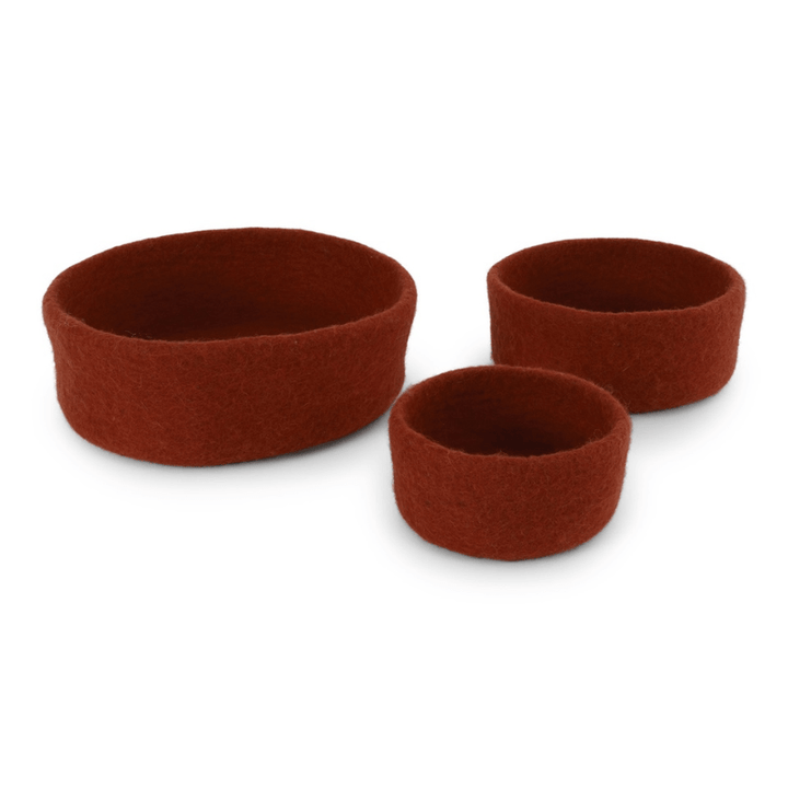 Felted Bowls (Set of 3) by Én Gry &amp; Sif - Maude Kids Decor