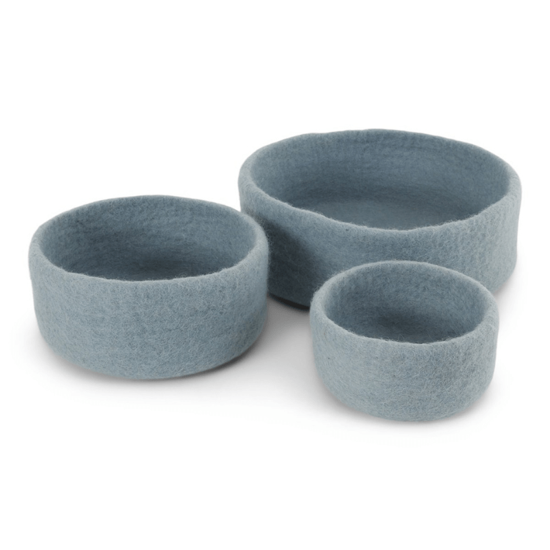 Felted Bowls (Set of 3) by Én Gry &amp; Sif - Maude Kids Decor