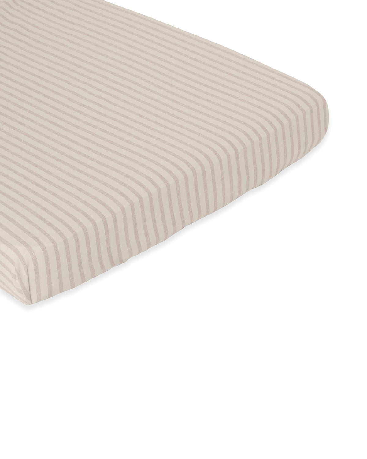 Fitted Crib Sheet | Stripe Mauve by Garbo & Friends - Maude Kids Decor