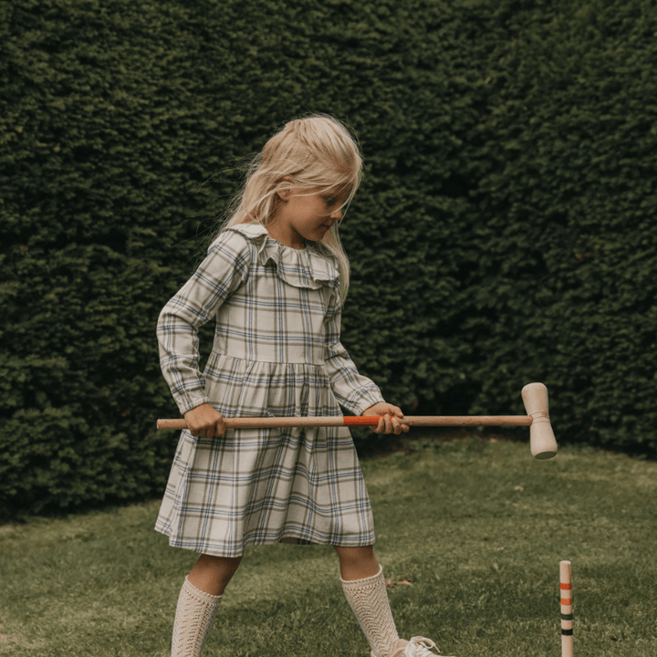 Flannel Long Sleeved Dress | Heritage Checks by Garbo &amp; Friends - Maude Kids Decor