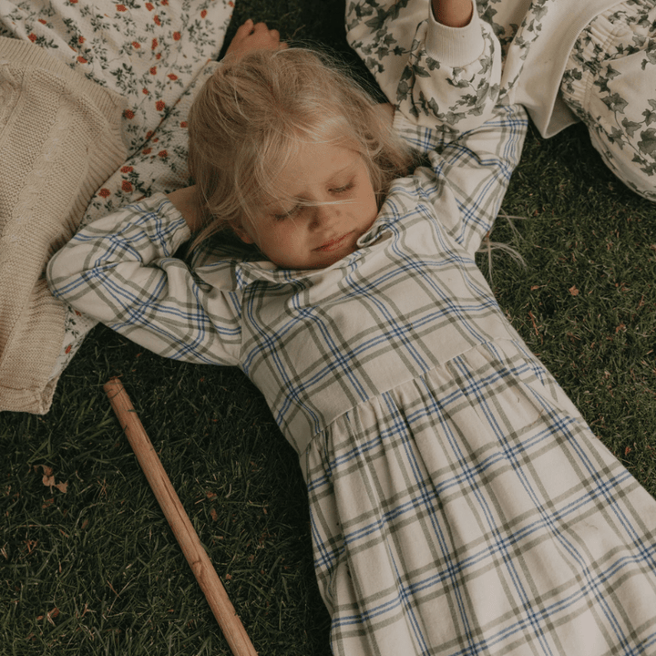 Flannel Long Sleeved Dress | Heritage Checks by Garbo &amp; Friends - Maude Kids Decor