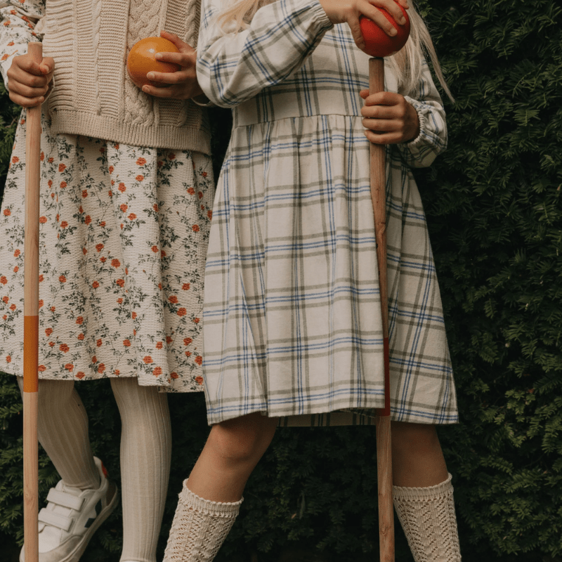 Flannel Long Sleeved Dress | Heritage Checks by Garbo &amp; Friends - Maude Kids Decor
