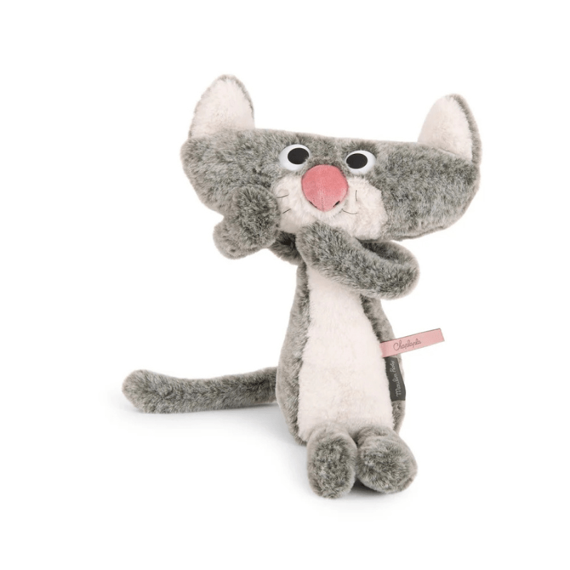 Flat Cat Soft Toy | L'ecole des loisirs by Moulin Roty - Maude Kids Decor