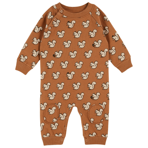Fleece Jumpsuit | Brown Squirrel by Émile et Ida - Maude Kids Decor