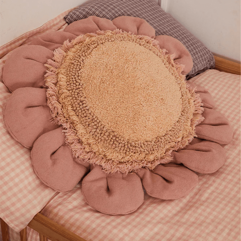 Floor Cushion Pink Daisy by Lorena Canals - Maude Kids Decor