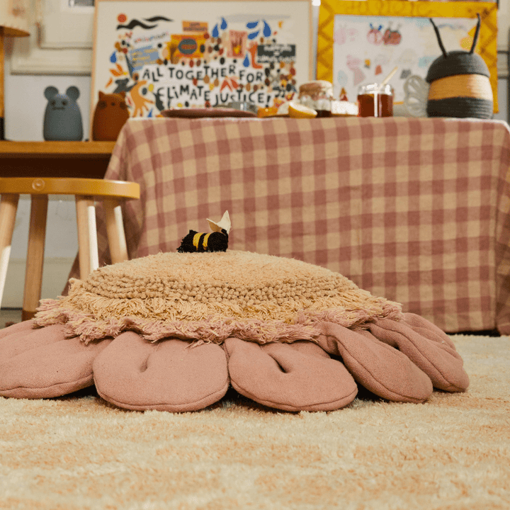 Floor Cushion Pink Daisy by Lorena Canals - Maude Kids Decor